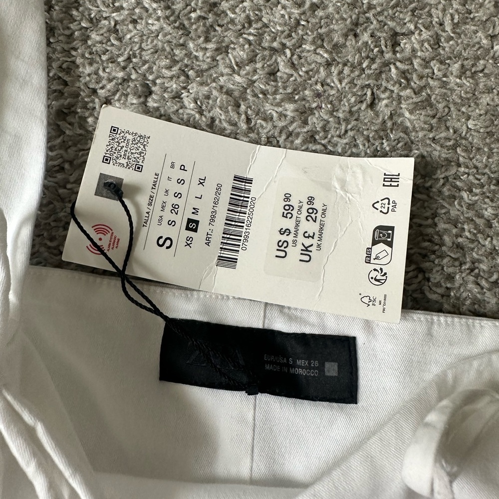 Zara White Mini Dress - Picture 3 of 3
